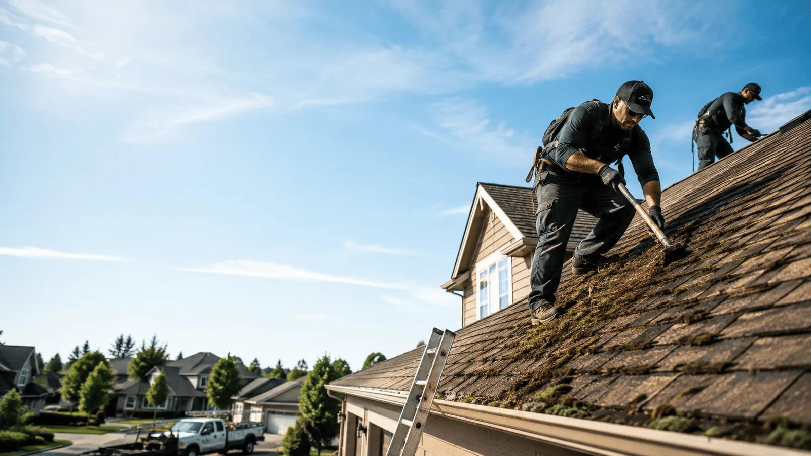 Roof Moss Removal in Beckemeyer, IL near me